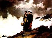 Winslow Homer Watching the Breakers oil painting reproduction